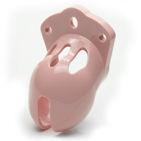 CB-X Mr Stubb Kit 1.75 Inch Pink Cock Cage showing the compact male chastity device design.