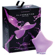 Clandestine Devices Mimic Rechargeable Vibrator Lilac displayed with packaging, featuring ergonomic design and premium silicone.