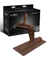 The Cowgirl Bronco Silicone Attachment Chocolate, realistic pleasure accessory for The Cowgirl Premium Sex Machine.