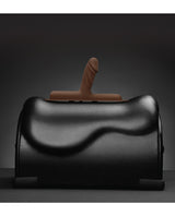 The Cowgirl Bronco Silicone Attachment Chocolate atop The Cowgirl Premium Sex Machine for realistic pleasure.