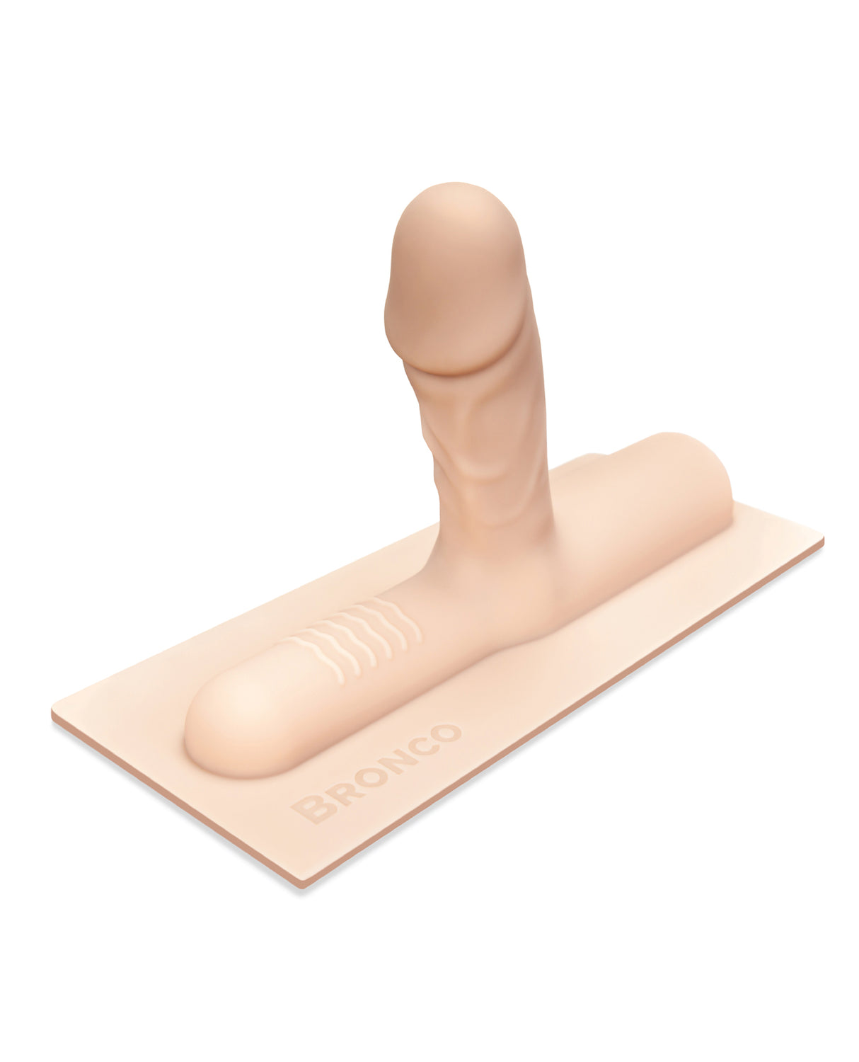 The Cowgirl Bronco Silicone Attachment Vanilla, a lifelike accessory for enhanced sensual experiences.