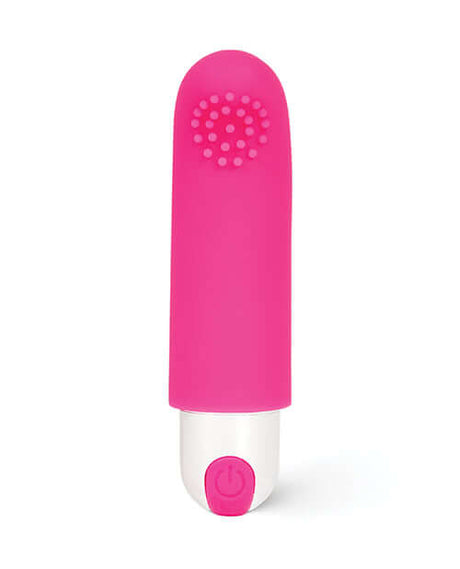 Pink Pussycat Finger Sleeve Bullet Vibrator in vibrant pink, designed for targeted personal stimulation with multiple vibration modes.