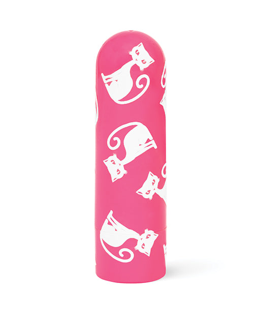 Pink Pussycat Glow in the Dark Bullet Vibrator, a compact and colorful vibrating toy featuring a playful cat design.