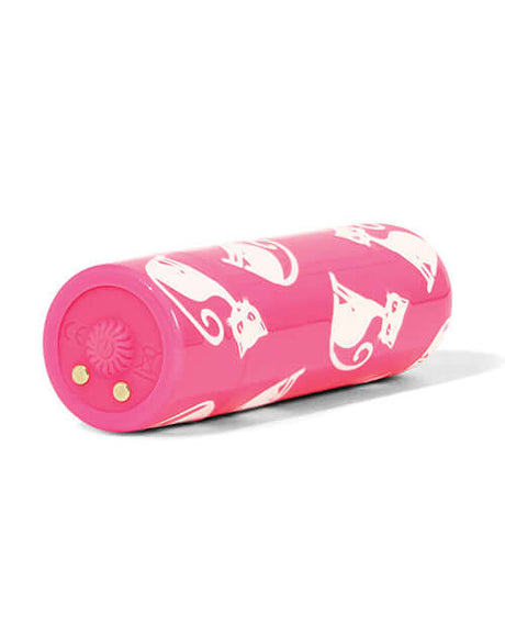Pink Pussycat Glow in the Dark Bullet Vibrator with a stylish pink design featuring playful cat graphics.