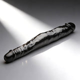 JOCK 13 Inch Tapered Double Dong Black featuring two tapered heads and realistic detailing for versatile pleasure.