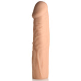 Extra Long 1.5 Inch Penis Extension Light body-safe TPE sleeve for added length and girth, designed for enhanced pleasure.