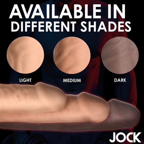 Extra Long 1.5 Inch Penis Extension Light available in light, medium, and dark shades for a customizable experience.