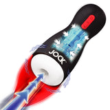 Jock Sucking and Vibrating Masturbator with automatic suction and vibration features