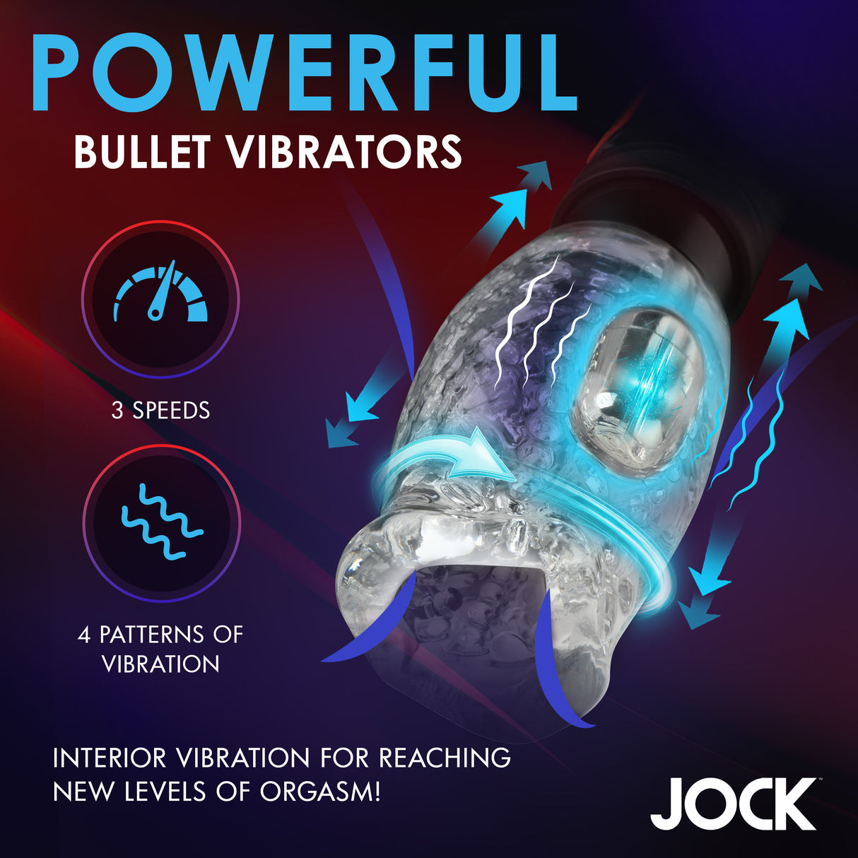 Powerful Bullet Vibrators showcasing 3 speeds and 4 vibration patterns for maximum pleasure.