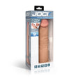 Hard-Core 9 Inch Triple Density Dildo Light in packaging showcasing realistic design and firm suction base.