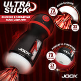 Jock Ultra Suck Sucking & Vibrating Masturbator with auto suction and powerful vibration features.