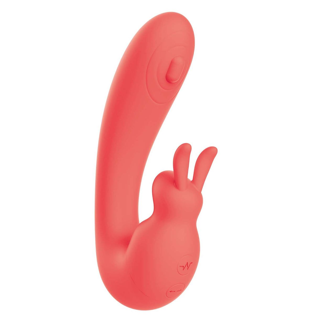 Nasstoys Blaze Bunny Thumper Rabbit Vibrator Coral, dual-stimulation vibrator with bunny-style external stimulator.