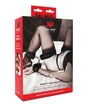 Sei Mio Pretty Thighed Up Thigh Wrist and Ankle Restraint packaging showcasing luxurious bondage gear.