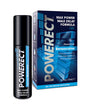 Powerect Benzocaine Male Delay Gel 15 ml packaging with spray applicator for delaying ejaculation and enhancing pleasure.
