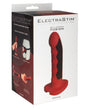 ElectraStim Silicone Fusion Komodo Electro Dildo Red Black packaging showcasing versatile use and design.