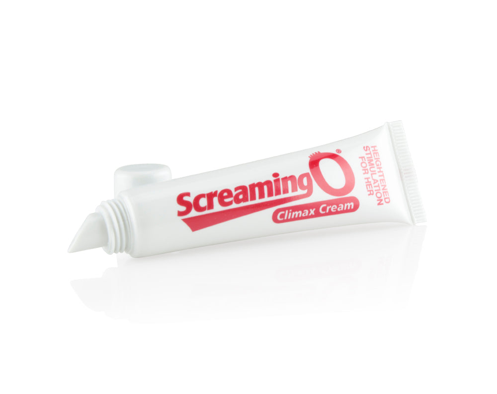 Screaming O Climax Cream 15 ml Clitoral Arousal Gel packaging on white background for women's intimacy.