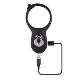 Zero Tolerance Mr Tickler Vibrating Cock Ring Black with adjustable girths and USB charging cable