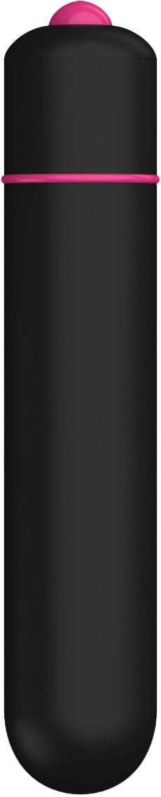 Hott Products Frenzy 10 Speed Bullet Vibrator Black sleek black design with pink accents for discreet stimulation.