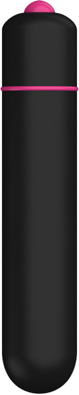 Hott Products Frenzy 10 Speed Bullet Vibrator Black sleek black design with pink accents for discreet stimulation.