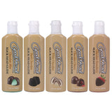 GoodHead Slick Head Chocolate Flavored Glide 5 Pack variety of flavors in bottles for intimate moments.