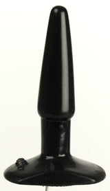 Doc Johnson Classic Butt Plug Small Black, beginner-friendly anal toy with tapered shape for easy insertion.