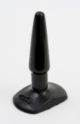 Doc Johnson Classic Butt Plug Small Black – beginner-friendly anal toy with a smooth tear-drop shape.