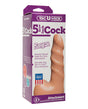 Vac-U-Lock 5.5 inch Raging Hard on Realistic Cock White packaging with description and features.