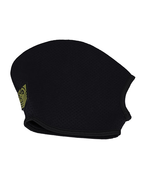 Fort Troff Black Ops Hood Large Black in perforated neoprene design for performance and comfort.