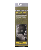 Fort Troff Black Ops Hood Large Black packaging with features highlighted and instructions for use.