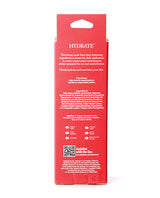 Intimate Enhancements Moisten Daily Vaginal Lotion 2 oz back label with hydration information and usage instructions