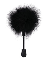 In A Bag Feather Tickler Black, a compact sensory toy with soft feathers for gentle stimulation.