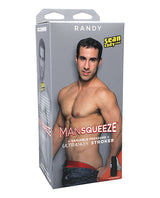 Man Squeeze ULTRASKYN Ass Stroker Randy boxed product with SeanCody branding and model image.