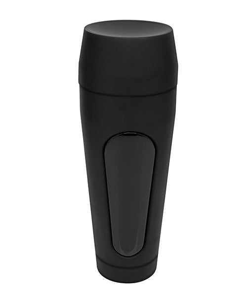 Main Squeeze ULTRASKYN Pussy Stroker Scarlit Scandal sleek black design for intimate pleasure.