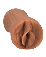 Signature Strokers ULTRASKYN Pocket Pussy Aidra Fox, detailed view of realistic stroker made of premium material.