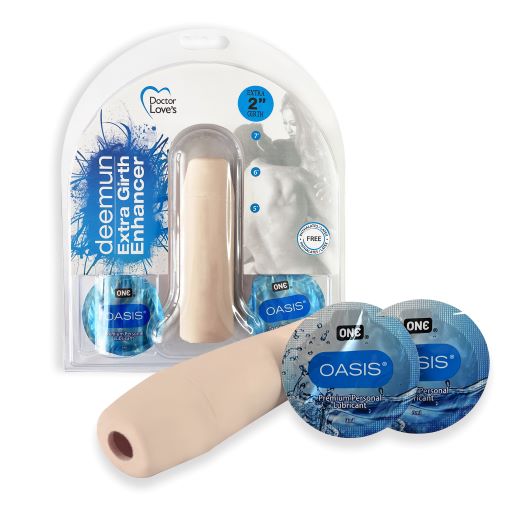 Doctor Love Girth Enhancer Turboskin 6 Inch X 2 Inch with lubricant included in package