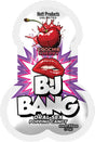 Bj Bang Oral Sex Popping Candy Cherry 0.35 Oz packaging featuring cherry and playful design.
