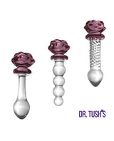 Dr Tush's Sacred Glass Rose Anal Plug Set - Image 2
