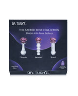 Dr Tush's Sacred Glass Rose Anal Plug Set - Image 4