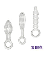 Dr Tush's Halo of Pleasure Collection Anal Plug Set Glass - Image 2