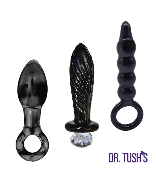 Dr Tush's Dark Curiosity Collection Anal Plug Set Glass - Image 2