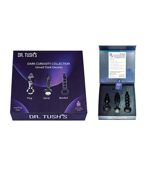 Dr Tush's Dark Curiosity Collection Anal Plug Set Glass - Image 4