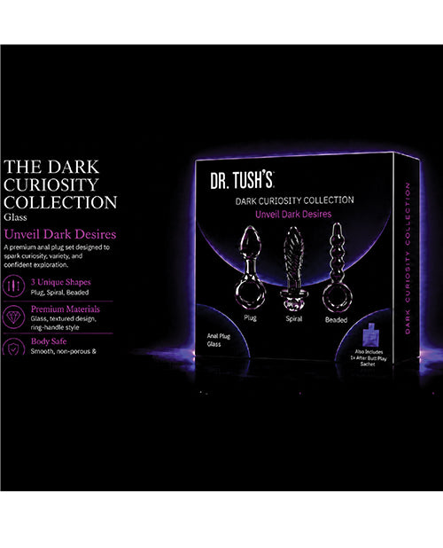 Dr Tush's Dark Curiosity Collection Anal Plug Set Glass - Image 5
