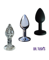 Dr Tush's First Step Anal Plug Set Glass Metal Silicone - Image 2