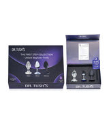Dr Tush's First Step Anal Plug Set Glass Metal Silicone - Image 4