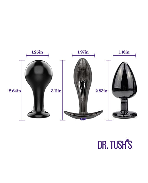 Dr Tush's Bad Decisions Collection Anal Plug Set Metal - Image 3