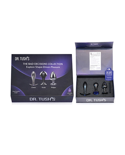 Dr Tush's Bad Decisions Collection Anal Plug Set Metal - Image 4