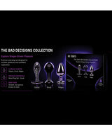 Dr Tush's Bad Decisions Collection Anal Plug Set Metal - Image 5