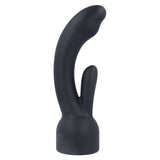 Doxy Rabbit G-spot Wand Attachment designed for pleasure, featuring a dual stimulation shape for clitoral and G-spot excitement.