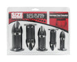 Size Matters Ease-In Anal Dilator Kit Black with five graduated pieces for comfortable training.
