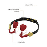 UPKO UPKO Luxury Silicone Invisible Mouth Gag with Italian Leather Straps at $74.99